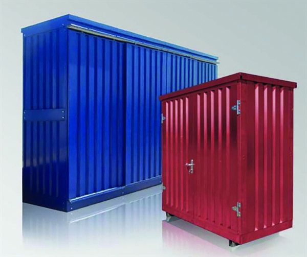 Cover-Tech flat pack portable container feature: Customizable Containers for self storage and portable storage.