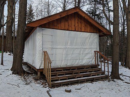 Cover-Tech Inc. Wooden Shed Cover 1-888-325-5757 Cover Tech
