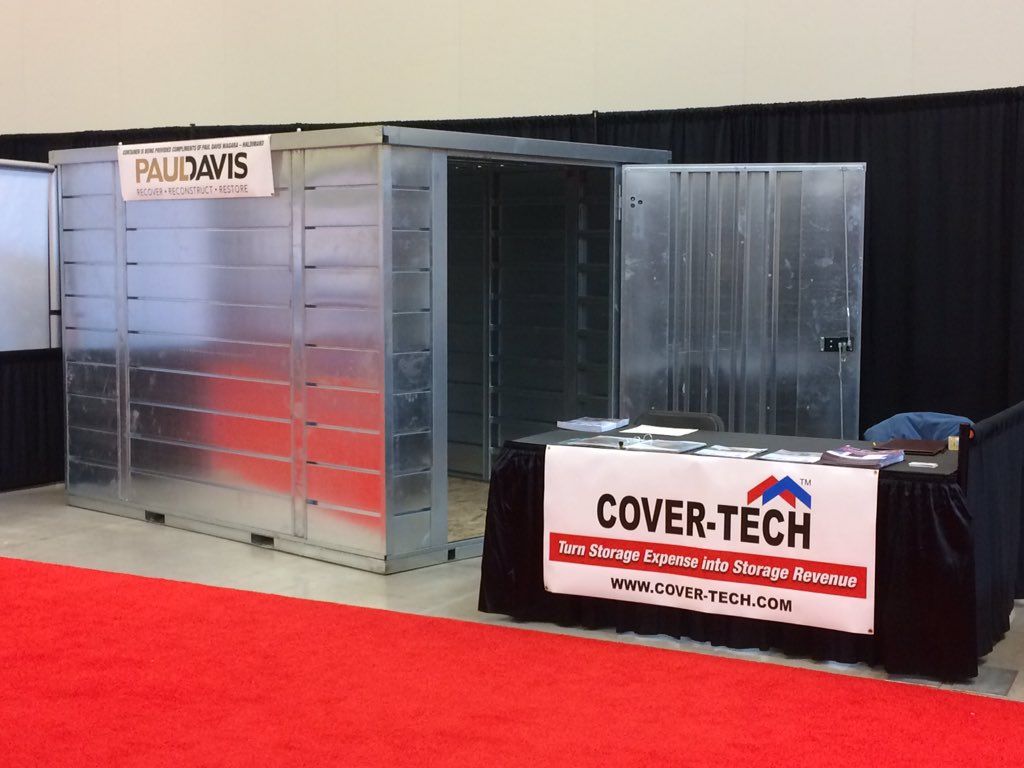 PAUL DAVIS RESTORE quick build portable storage containers by Cover-Tech