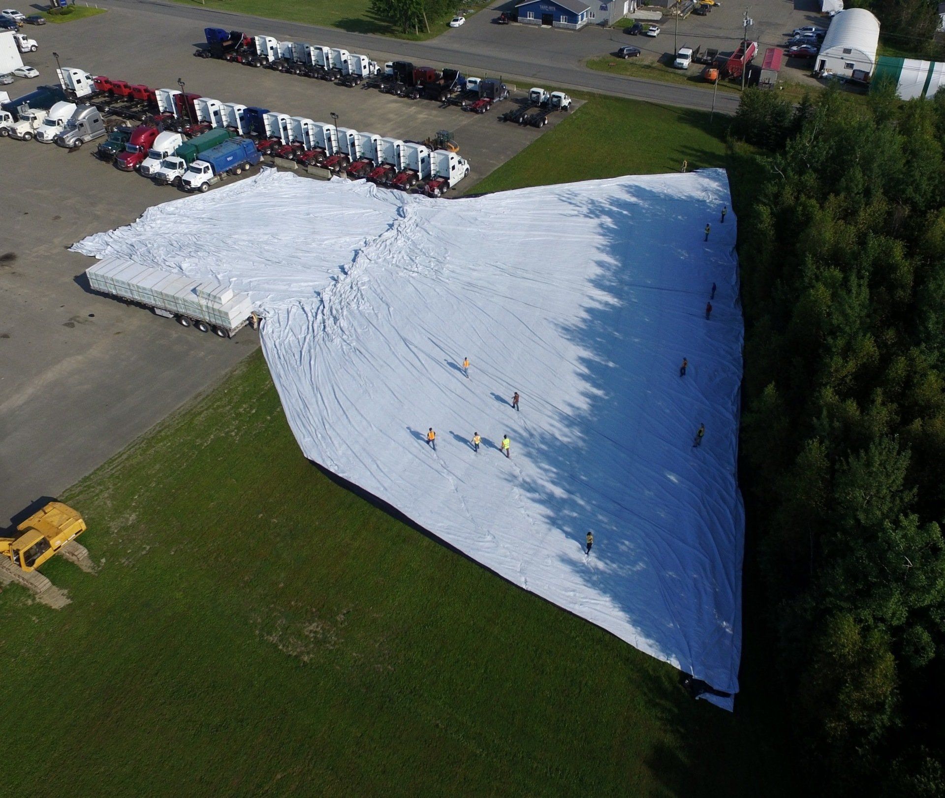 Cover-Tech Inc. big and large tarps 1-888-325-5757 Cover Tech