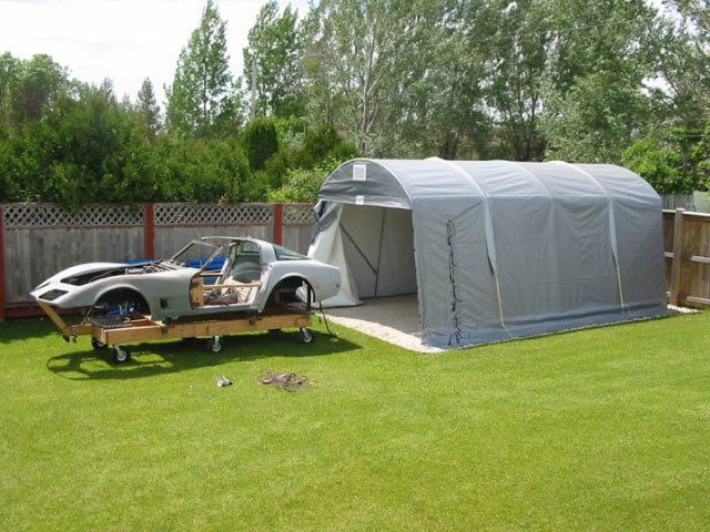 COVER-TECH INC. ONE CAR PORTABLE GARAGES AND FABRIC AUTO SHELTERS TOLL FREE: 1 888 325-5757