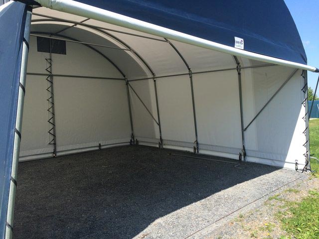 COVER-TECH INC. TWO CAR PORTABLE GARAGE AND FABRIC BOAT SHELTER TOLL FREE: 1 888 325-5757