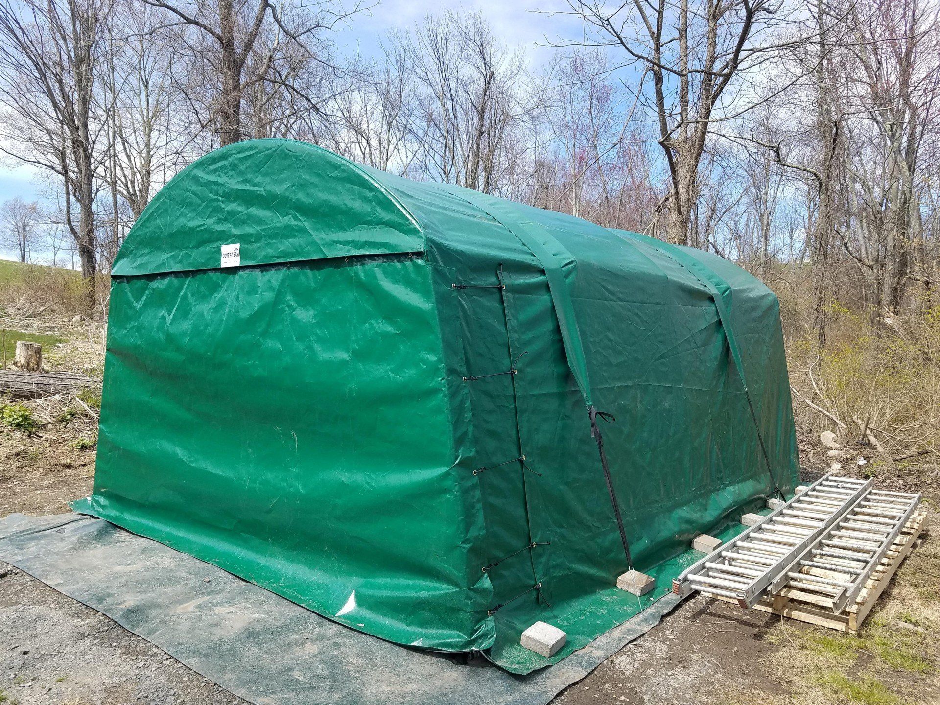 Very nice reviews from NY about cover-tech portable car shelters