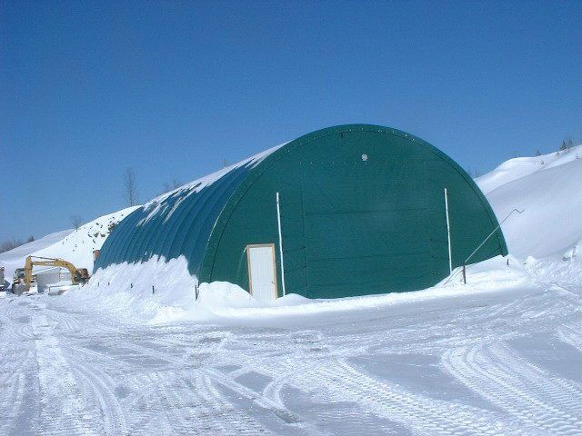 cover-tech inc. fabric buildings DOME BUILDINGS green fabric