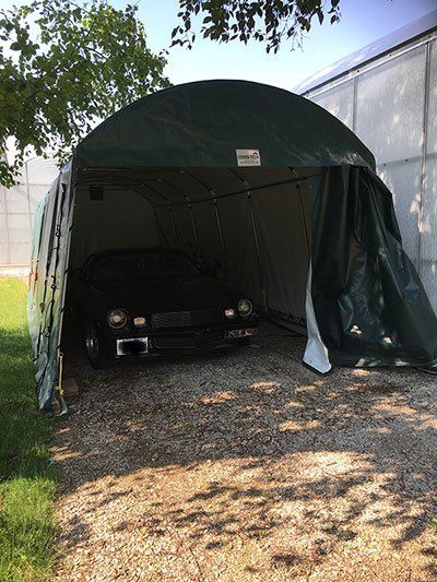 Abram Hildebrand reviews on Cover-Tech 12 x 30 portable car shelter