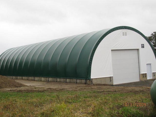 COVER-TECH DOME BUILDINGS fabric buildings 50' x 150' vehicle and boat storage