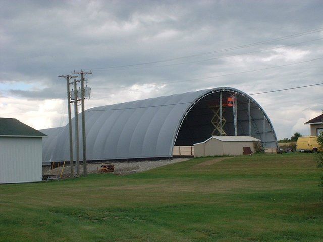 COVER-TECH DOME BUILDINGS fabric buildings 72' x 100' commercial building