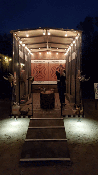 reviews for portable axe throwing shelter with cover-tech custom tarp roof
