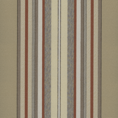 A close up of a striped fabric on a beige background.