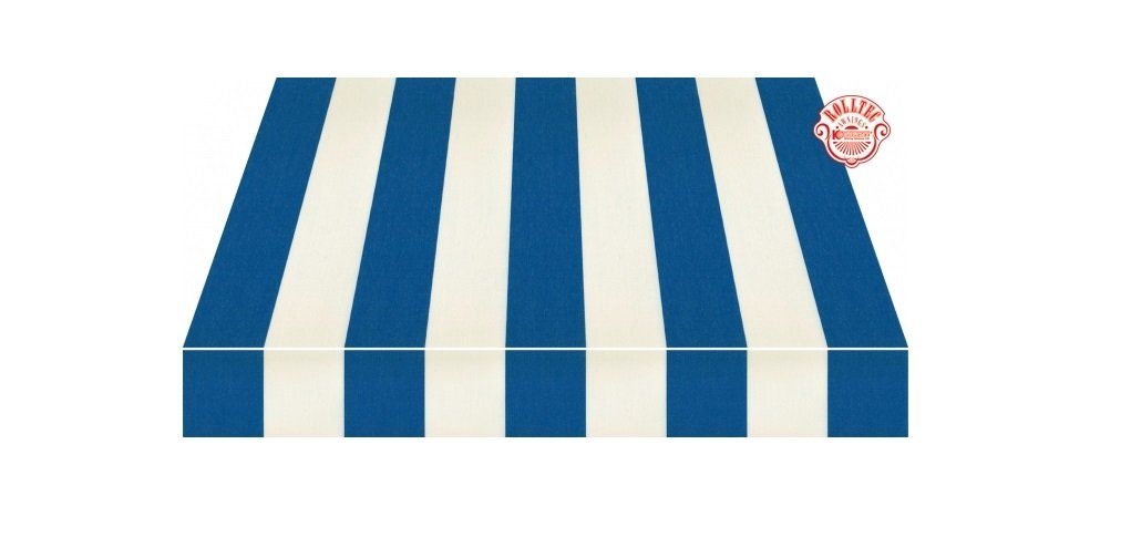 Cover-Tech Inc. Rolltec Retractable Residential Awnings BLUE STRIPES