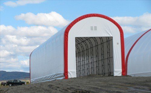 22' x 120' with 14' high side covering scales STRAIGHT WALL BUILDINGS