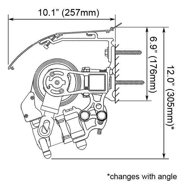 ADALIA Extreme X3M™ installation on wall with protective hood