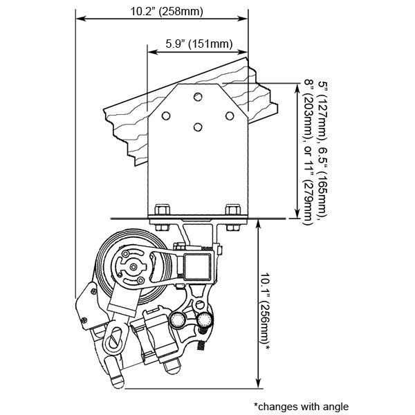ADALIA Extreme X3M™ installation under overhang with rafter brackets