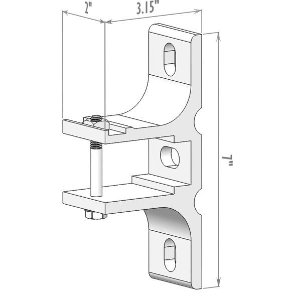 ADALIA Extreme X3M™ 3-hole Wall Bracket