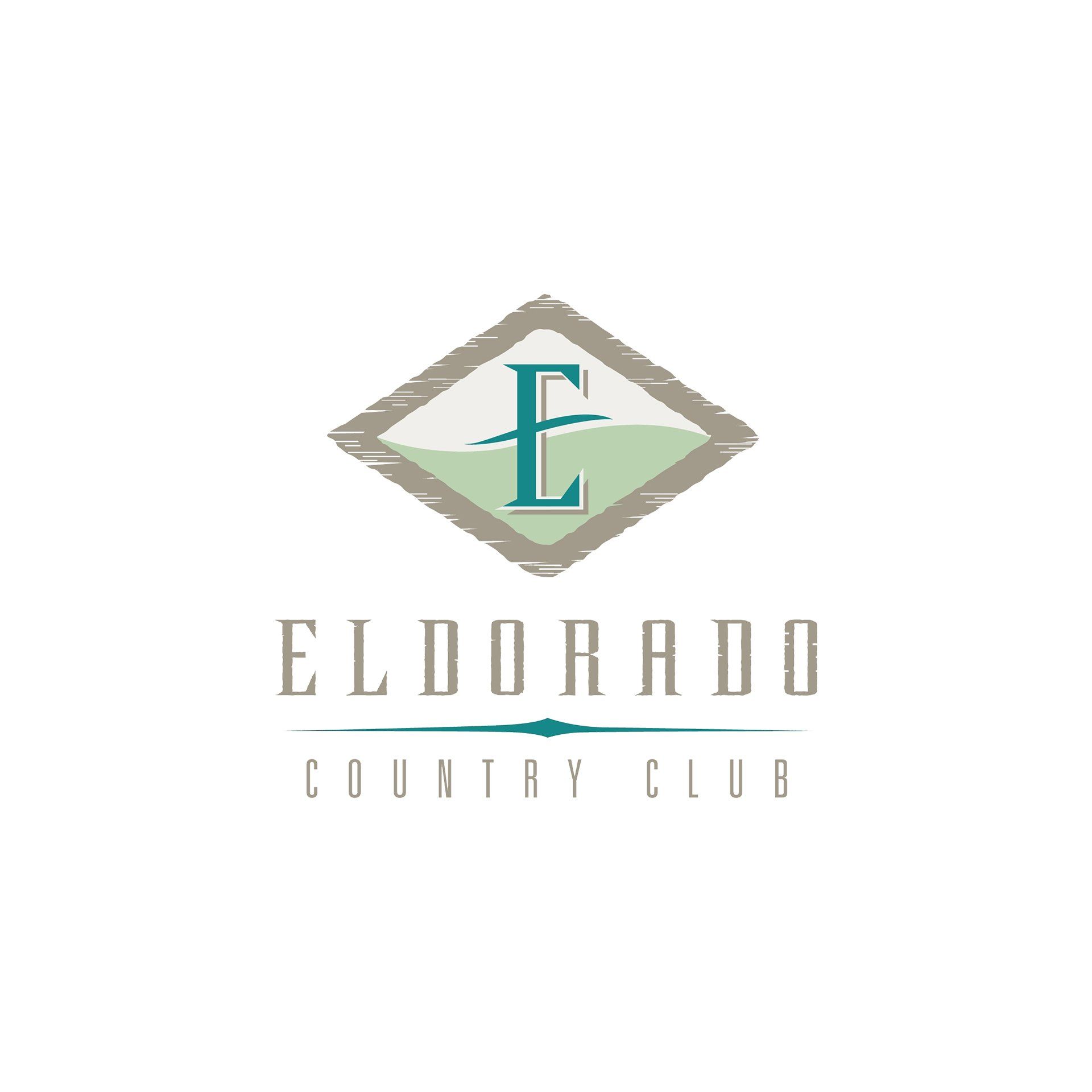 Eldorado Country Club logo: diamond frame with letter 
