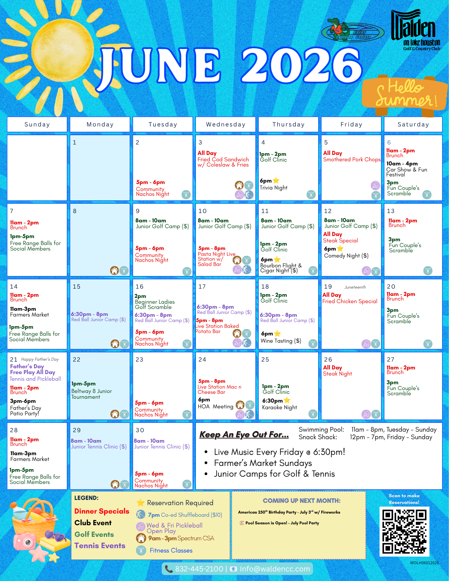 May Calendar of Events!