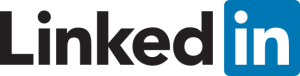 A logo for linkedin is shown on a white background