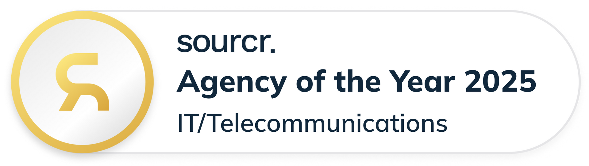 A button that says source agency of the year 2025