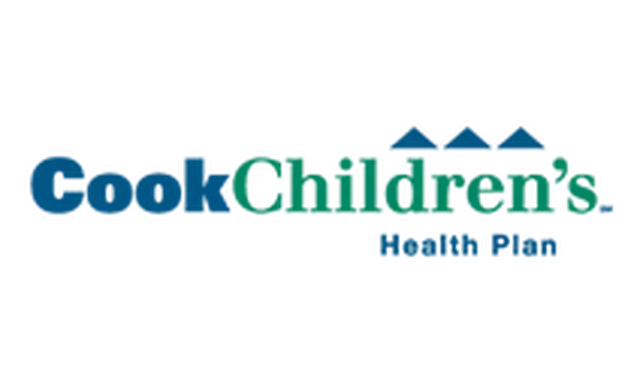 A cook children 's health plan logo on a white background