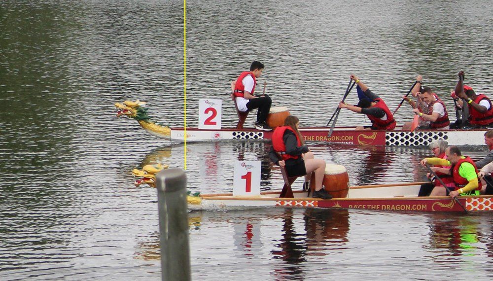 The Manchester Charity Dragon Boat Challenge - Open Charity Event - Grand Final finish
