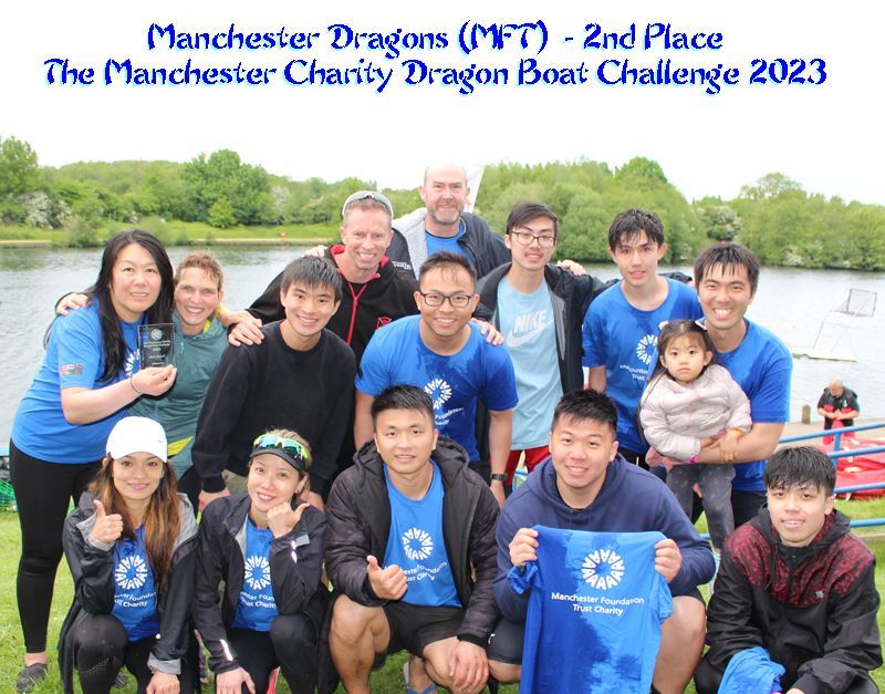 Manchester Dragons (MFT) - 2nd placed winners - The Manchester Charity Dragon Boat Challenge 2023