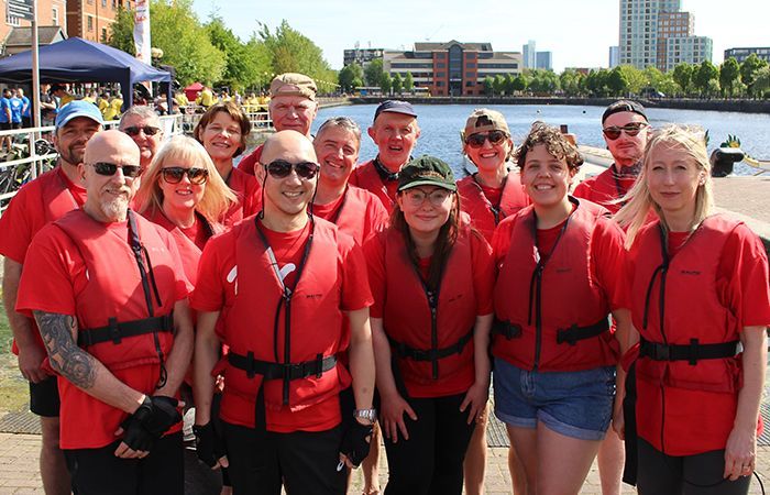 Rowing with the Flo from Wood Street Mission, supporting Wood Street Mission