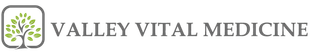 Valley Vital Medicine logo with a green tree icon and gray text
