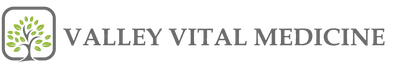 Valley Vital Medicine logo with a green tree icon and gray text