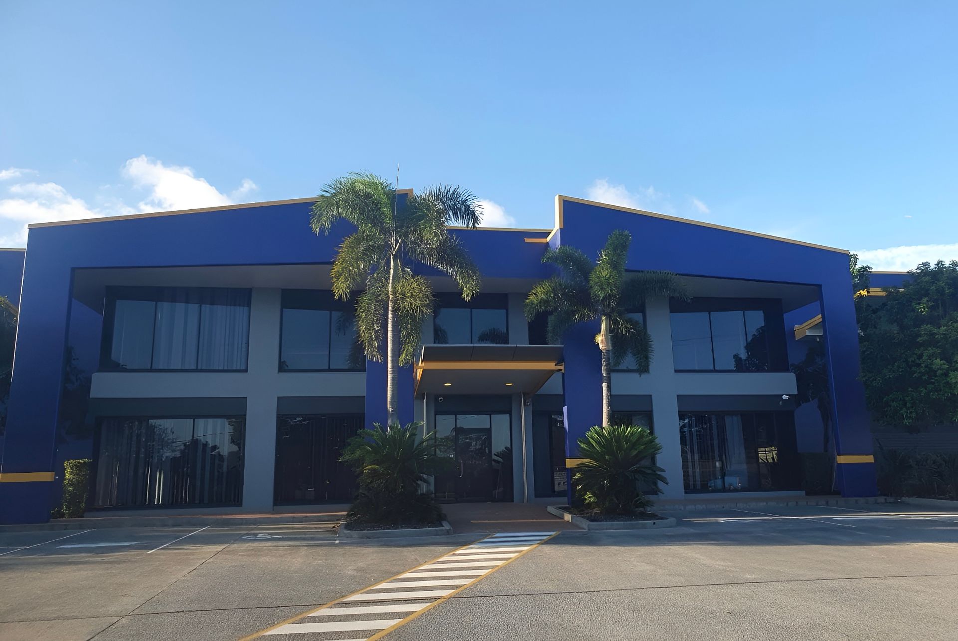 Blue and Gray Two-story Building With Large Windows — MVP Painting Professionals in Sunshine Coast, QLD