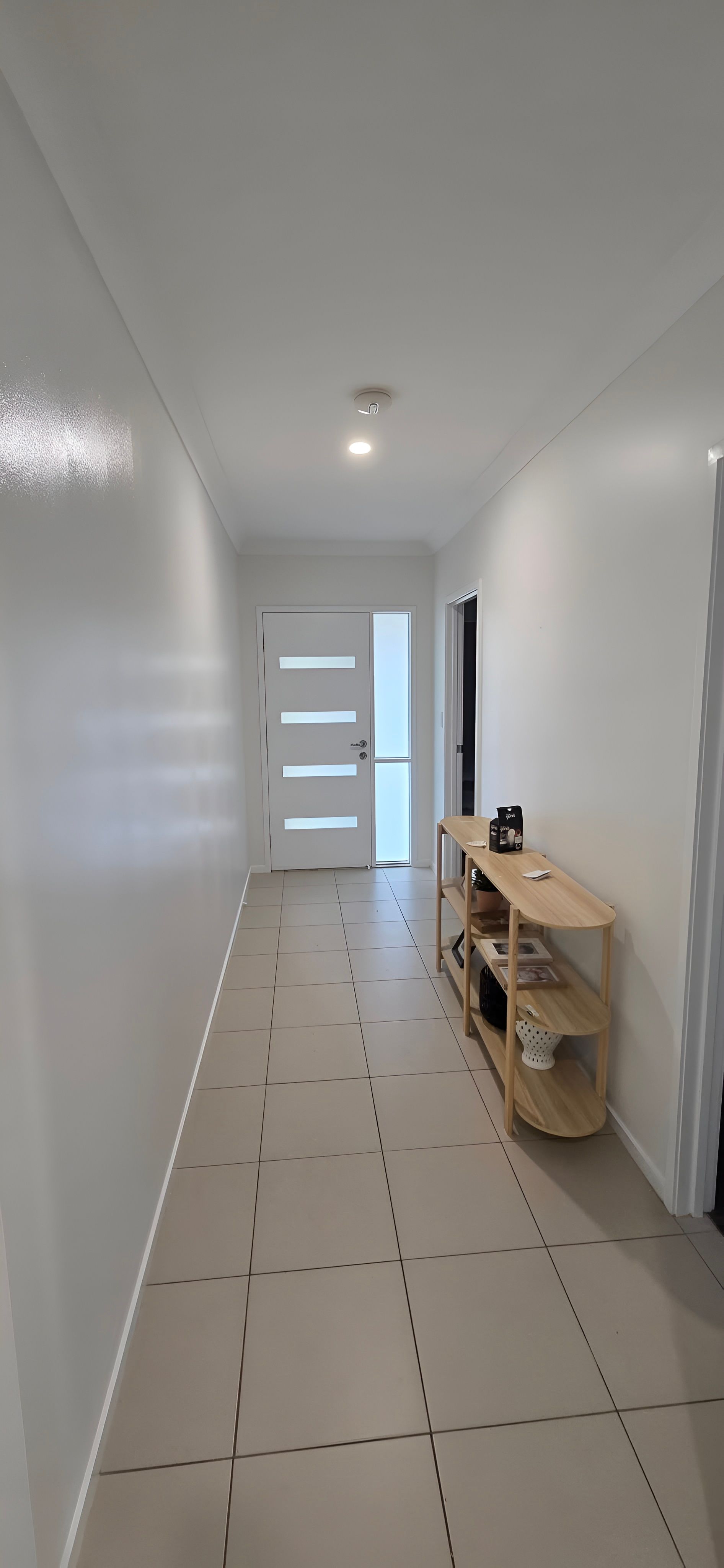 Long, Narrow Hallway With White Walls — MVP Painting Professionals in Sunshine Coast, QLD