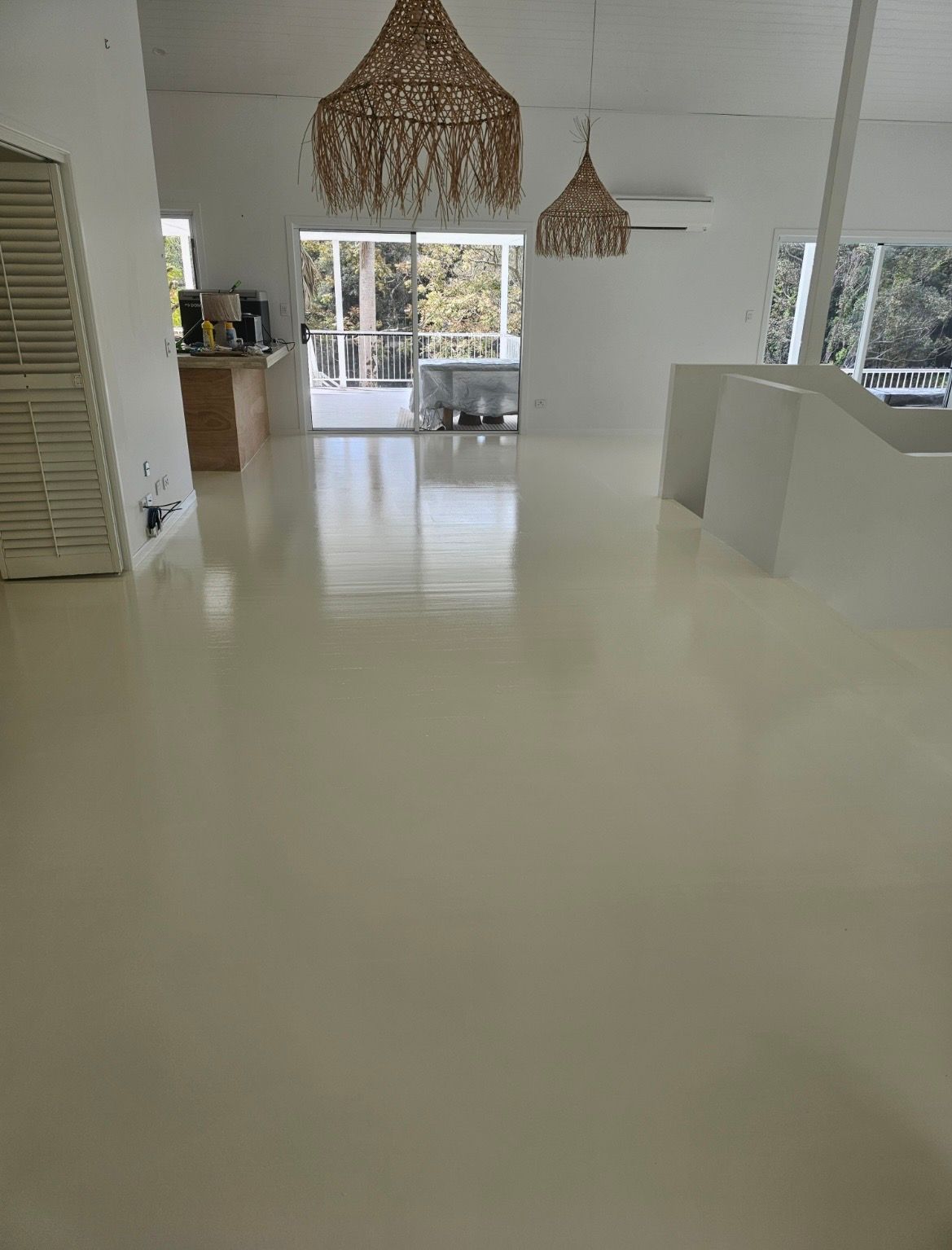 Bright, neutral-toned interior with polished floor — MVP Painting Professionals in Noosa, QLD