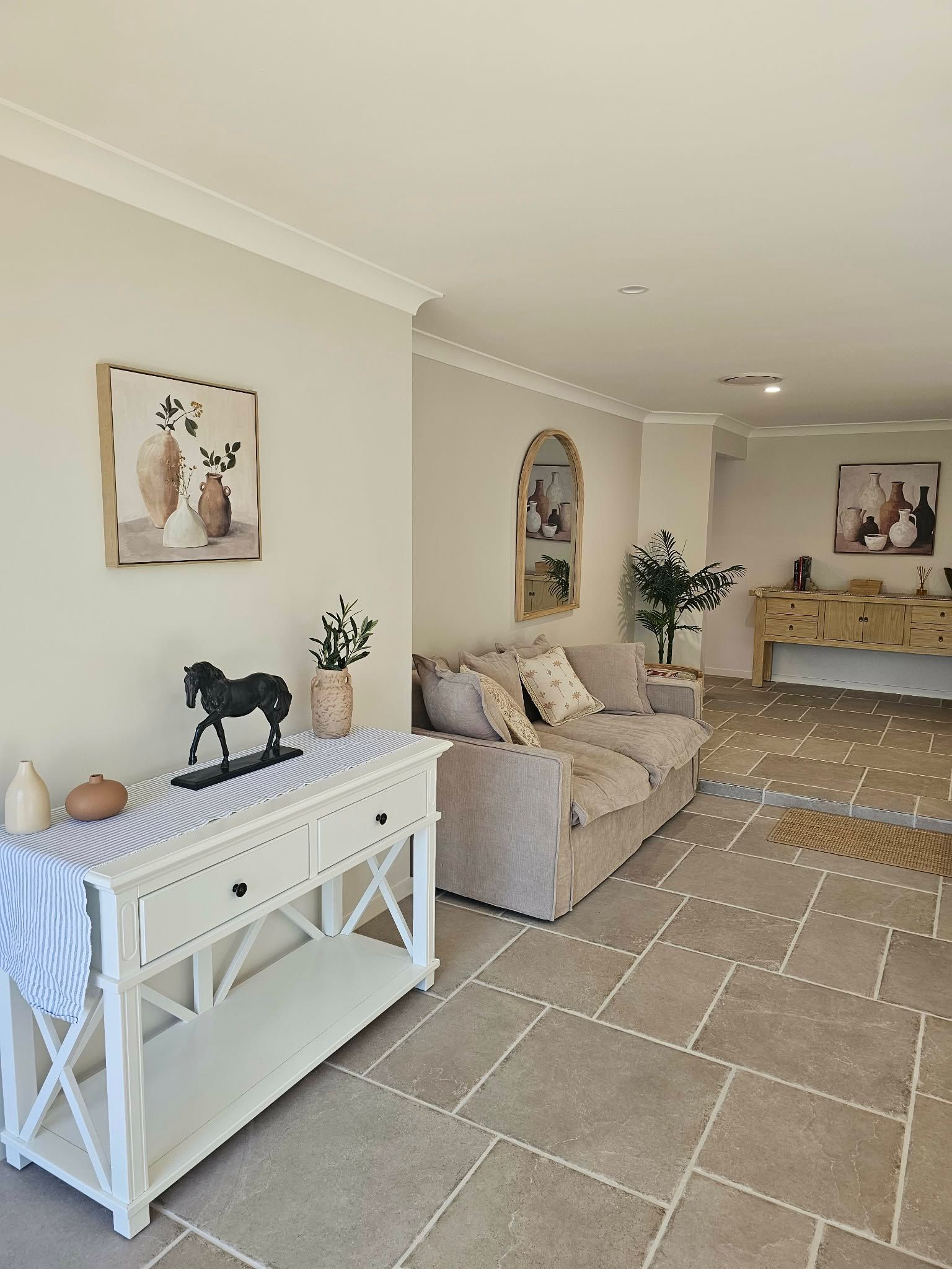 A Neutral-toned Room With a White Console Table — MVP Painting Professionals in Sunshine Coast, QLD