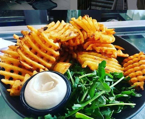 fries with a dip