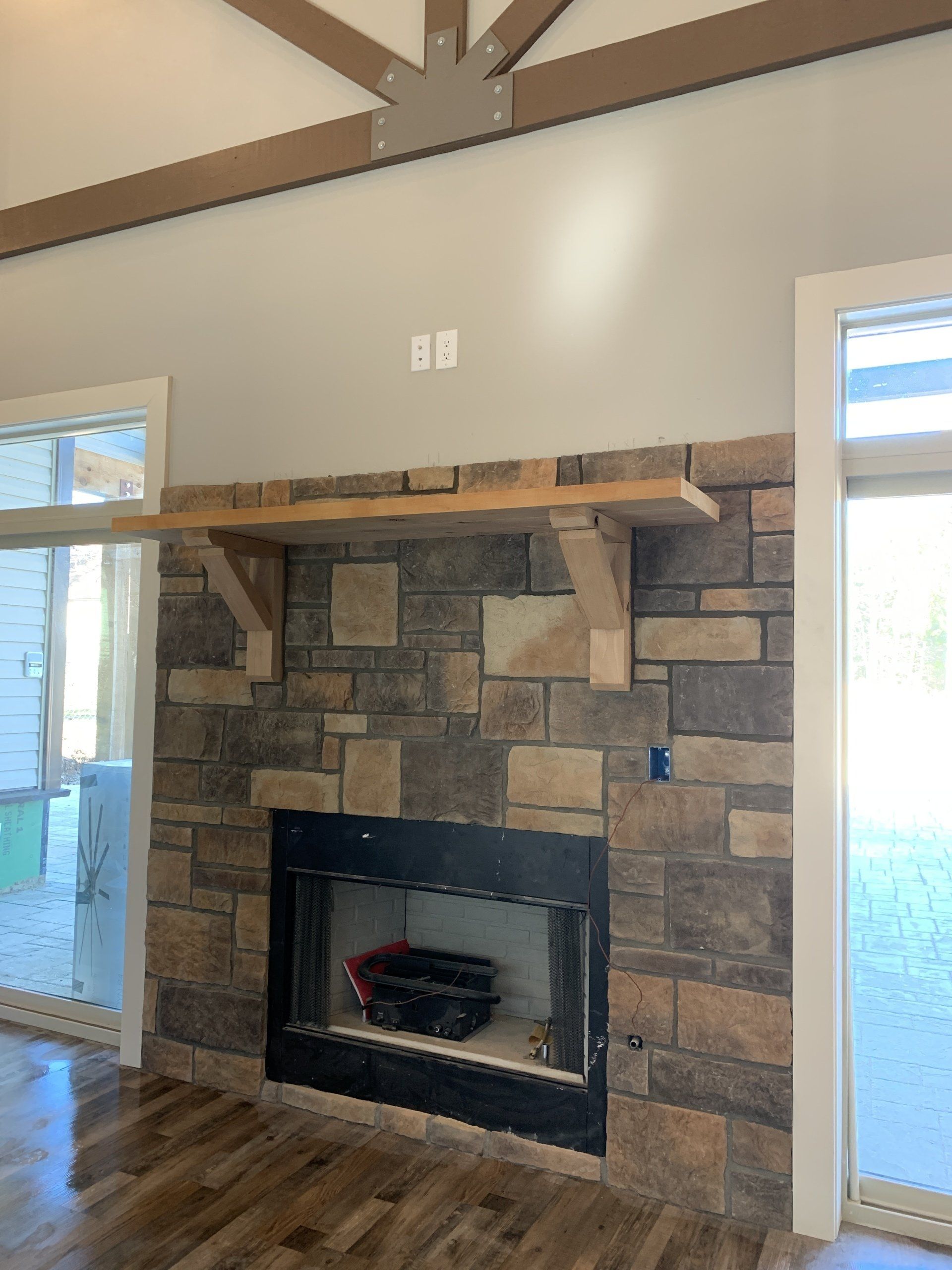 Custom Built Fireplace