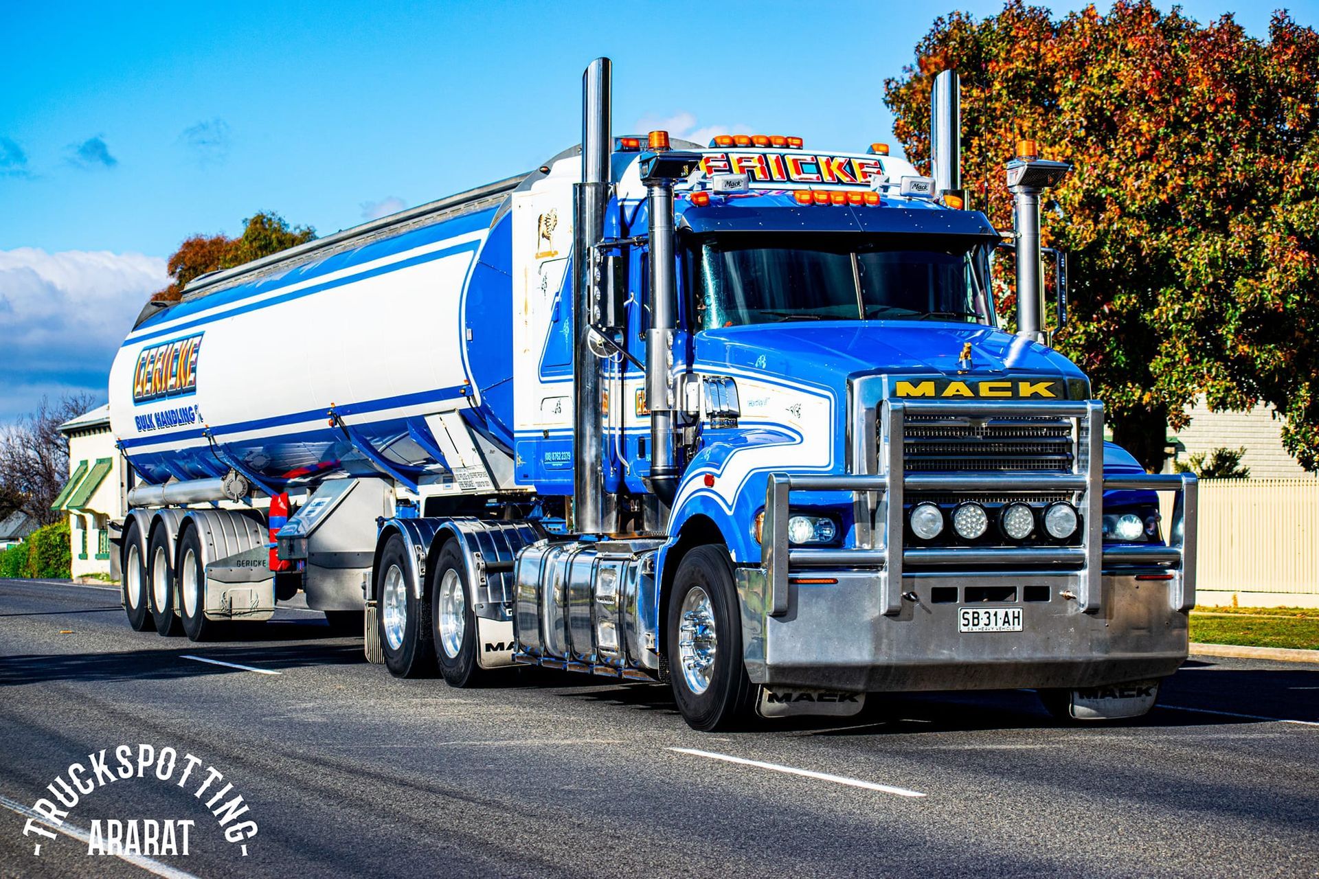 White Semi Truck — Naracoorte, SA — Gerickle Bulk Handling & Logistics