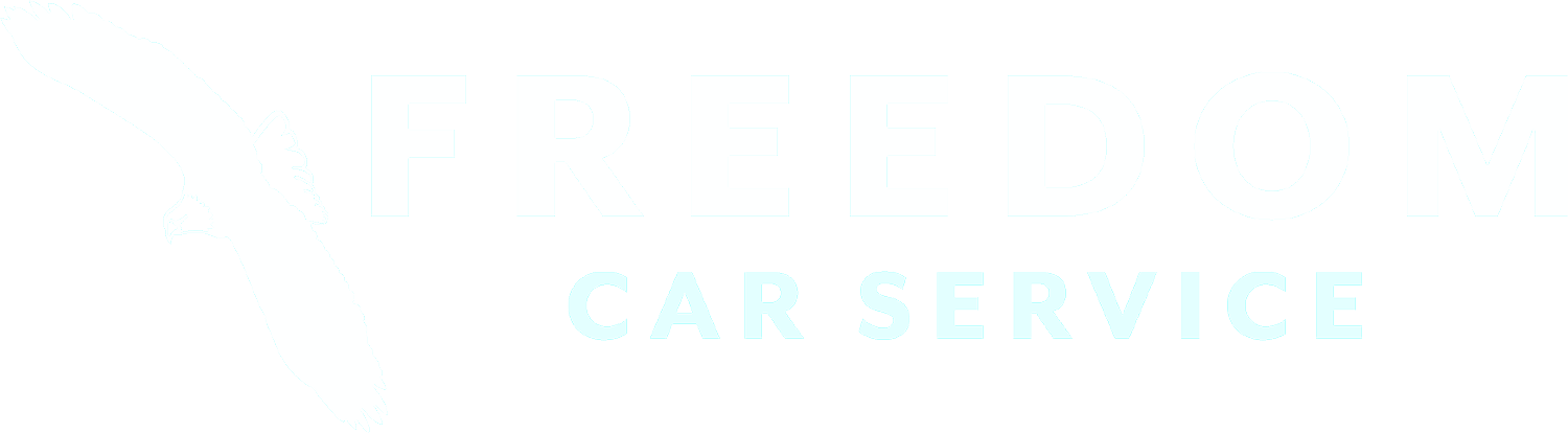 The word car service is written in blue on a white background.