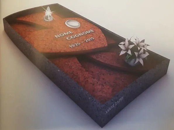 tomba in marmo scuro