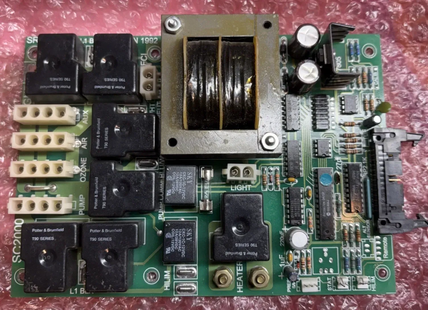 ACC SC2000 REV A.3 SRCI 94VO JUNE 1992 CIRCUIT BOARD 4 HOT TUBS & SPAS