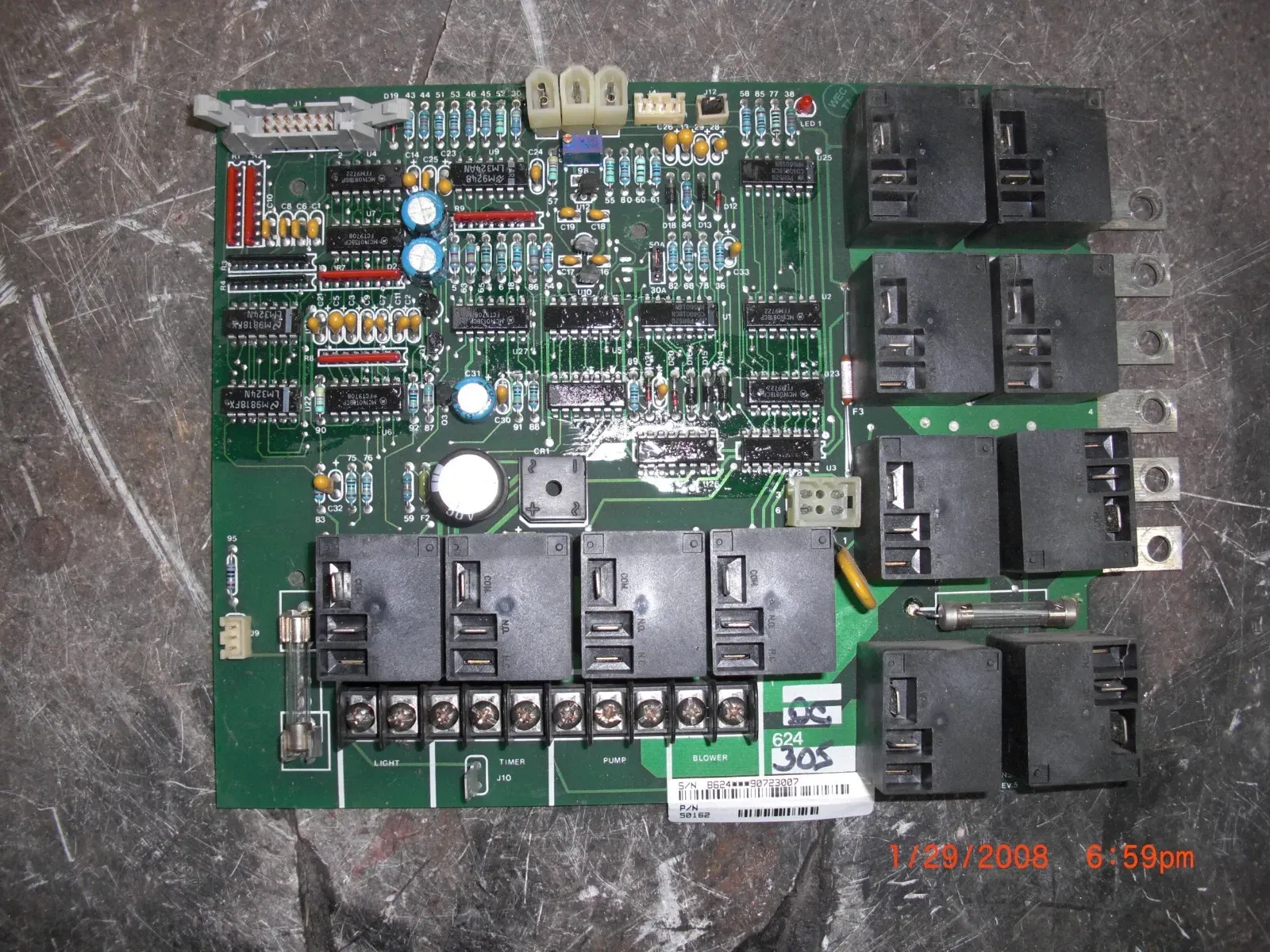 BALBOA CIRCUIT BOARD 50162 SUNDANCE 624 SYSTEM 6500-528