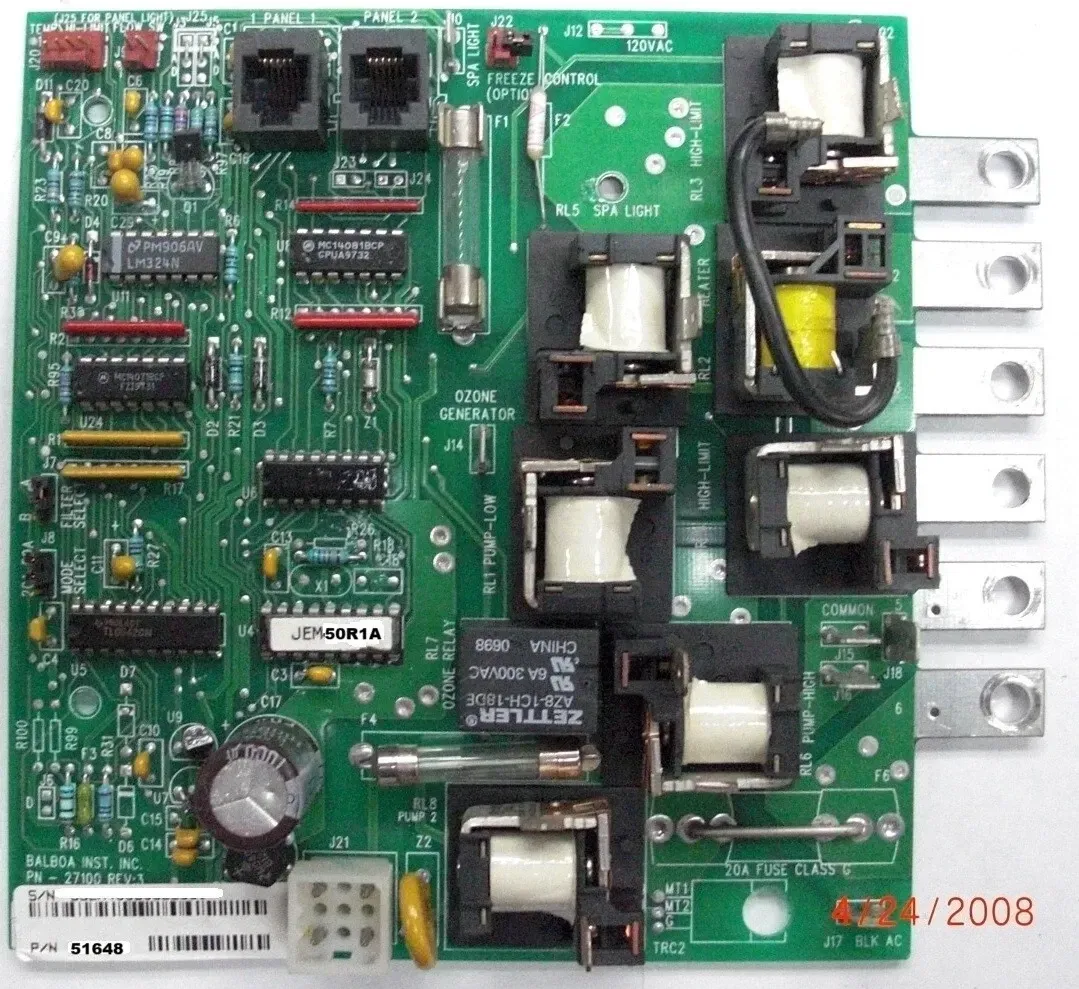 BALBOA CIRCUIT BOARD 51648 JEM50RXX