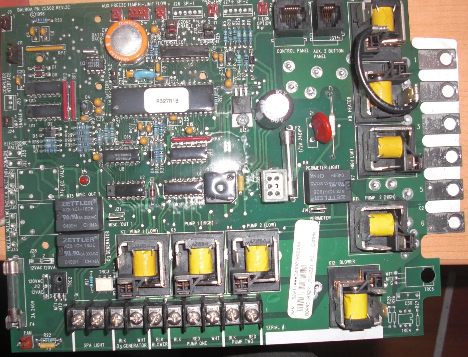 COLEMAN MAAX 327 SYSTEM CIRCUIT BOARD BALBOA PN 52211