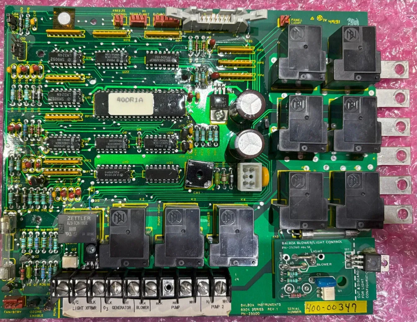Coleman Spas 400 circuit board (REPAIRED) in Excellent condition
