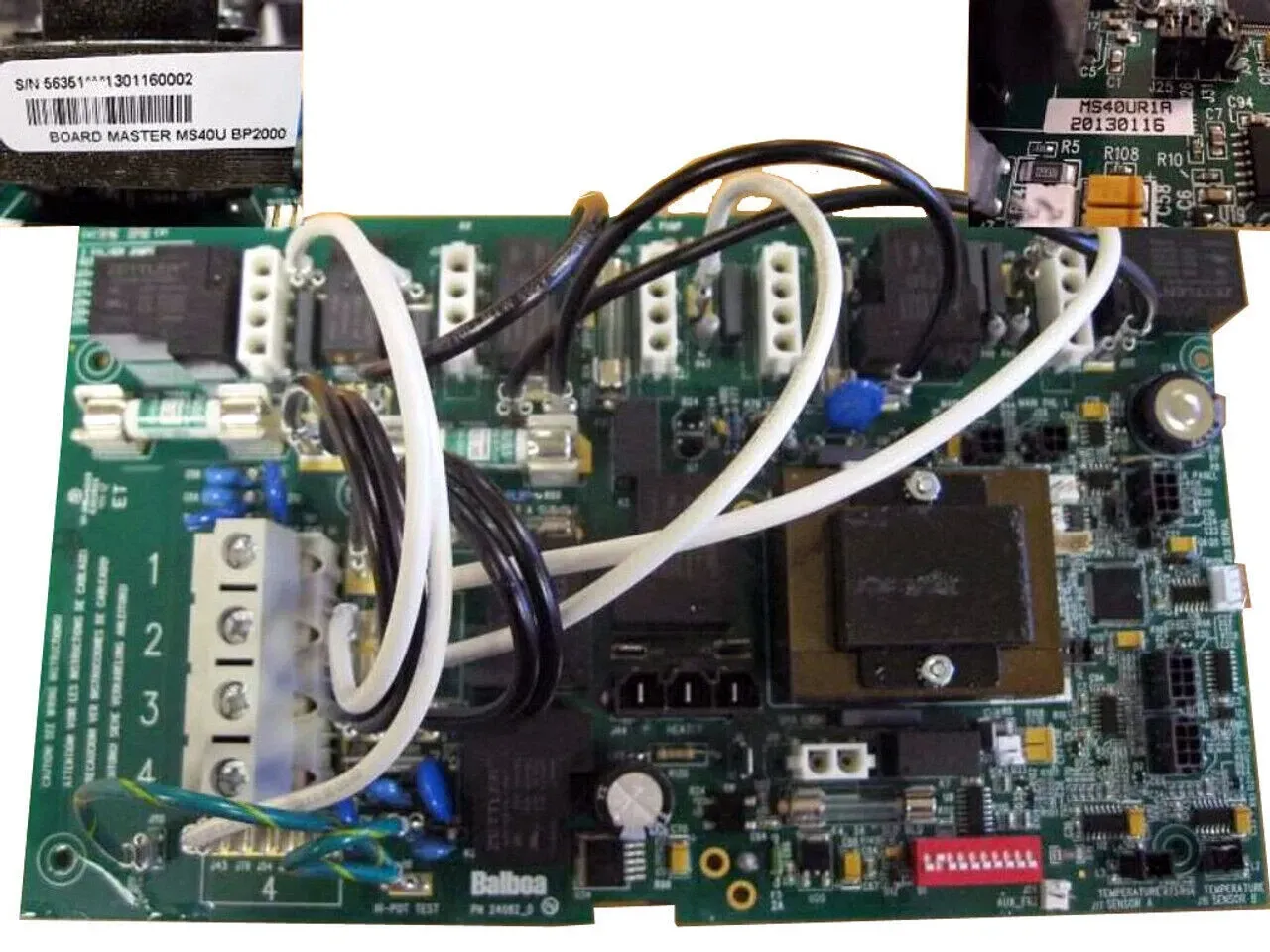 MASTER SPA MS40UR1B PCB Balboa p/n 56351 Master Spa p/n X801147