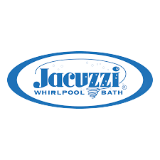 Jacuzzi Whirlpool Bath logo in blue, inside an oval frame.