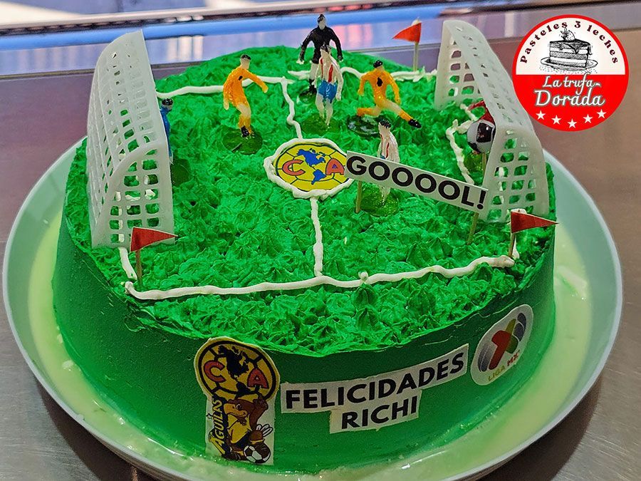 pastel decorado futbol