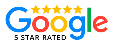 Google logo with five stars and