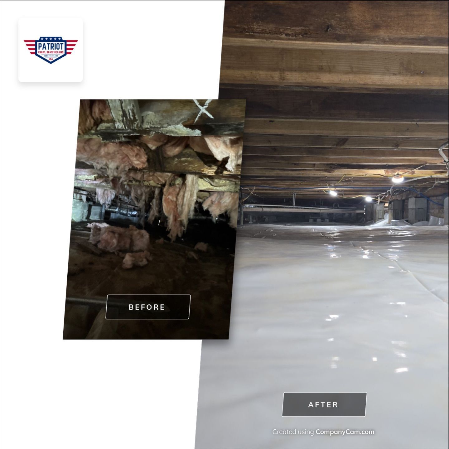 Major crawl space renovation, structural repairs, sump pump, encapsulation in Suffolk va