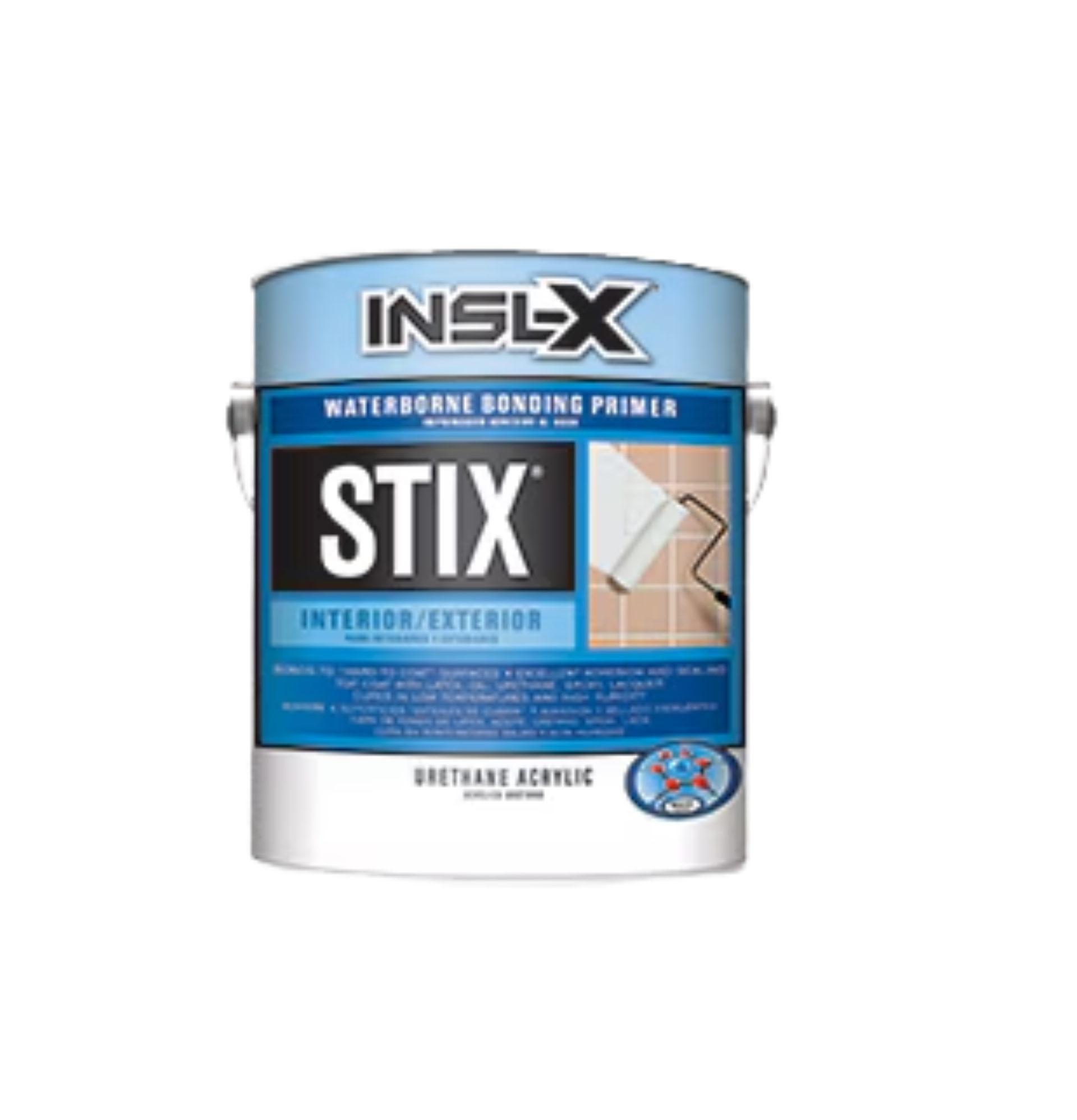 A can of inslx stix waterborne bonding primer