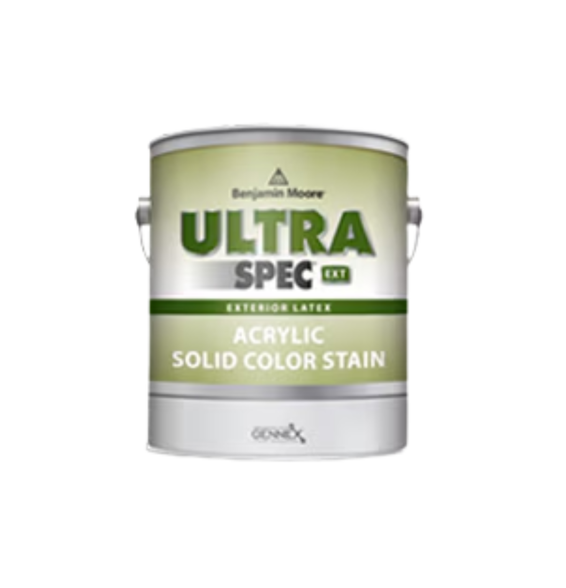 A can of ultra spec acrylic solid color stain