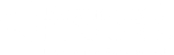 White horizontal bar with a small black curved mark near the left-center and a gray corner icon on the right